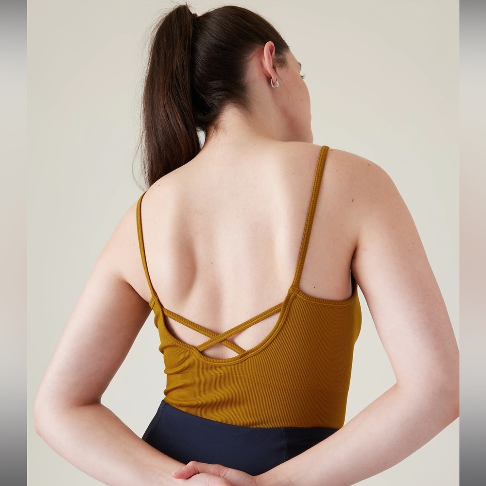 Athleta Aurora Seamless Cami Tortoise Shell XS